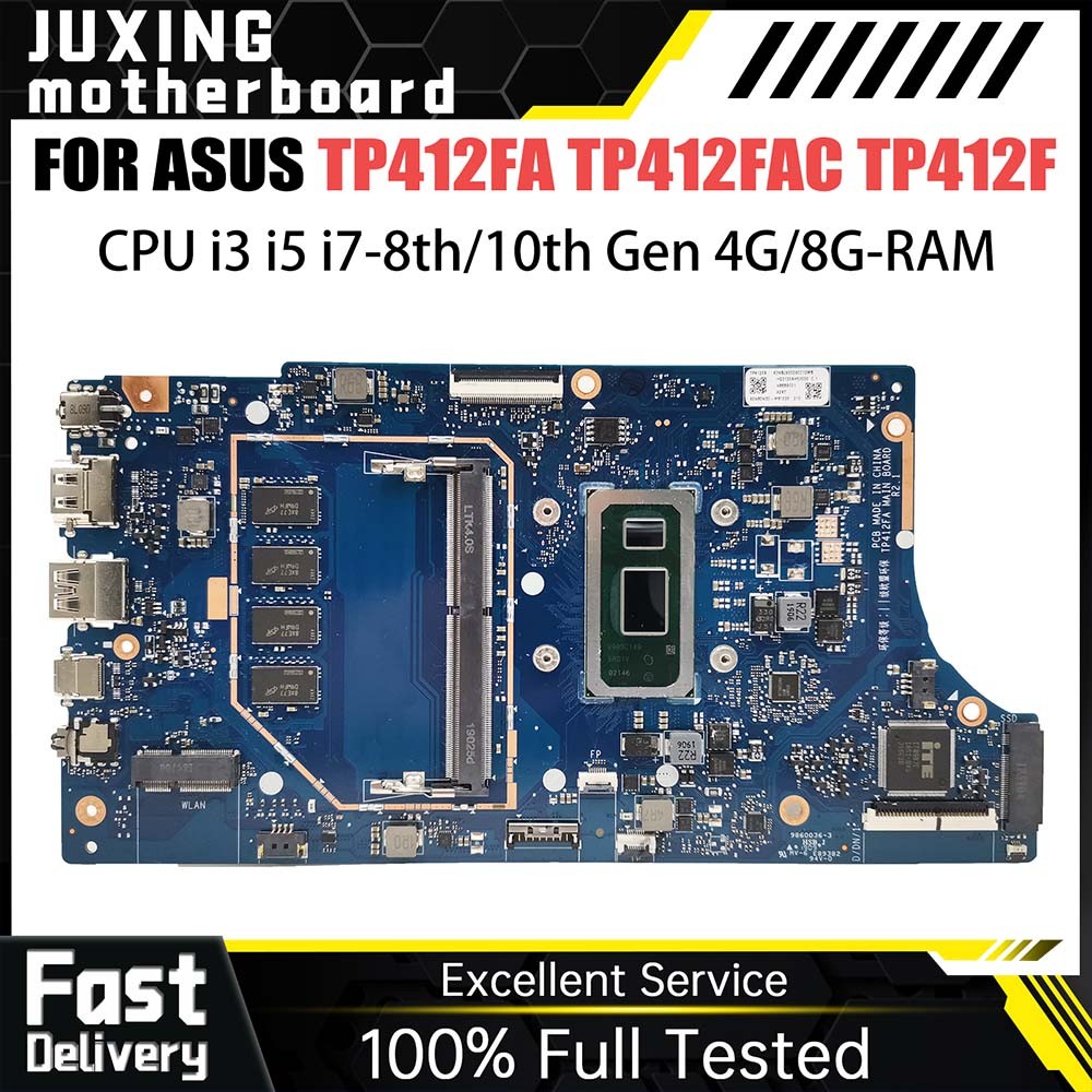 Casing Laptop TP412FAC Mainboard For ASUS VivoBook Flip 14 TP412FA SF4100F TP412F Motherboard I3  I7