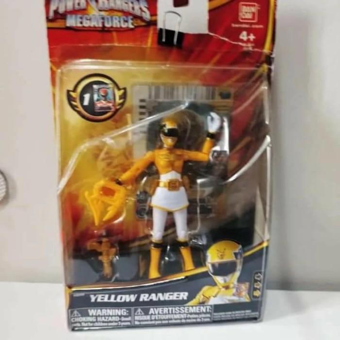 HOT SALE MAINAN ACTION FIGURE YELLOW RANGER POWER RANGER MEGAFORCE ORIGINAL BAN TERMURAH