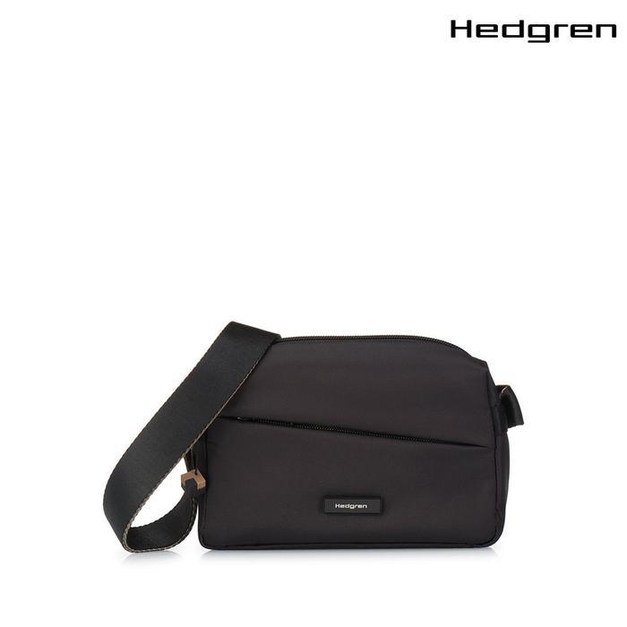 Hedgren Neutron Small Tas Selempang Kecil Anti Air Warna Hitam dengan Kantong Kunci Small Crossover 