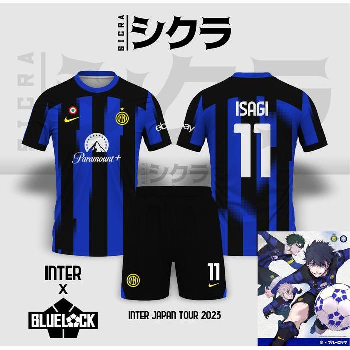 Blue Lock X Inter Colaboration Jersey Inter Milan Home 2023 Anime Terbaru 