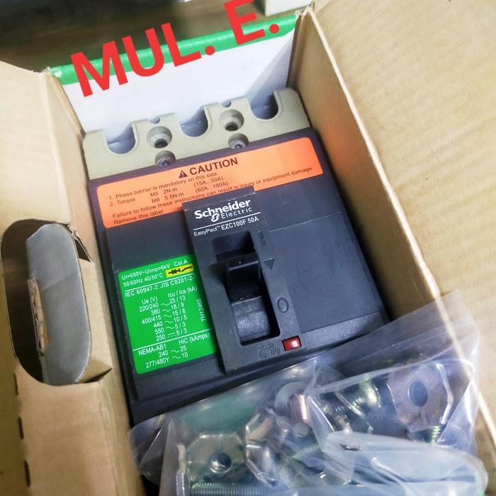 Mccb Ezc 100F 15A - 50A Original Schneider.