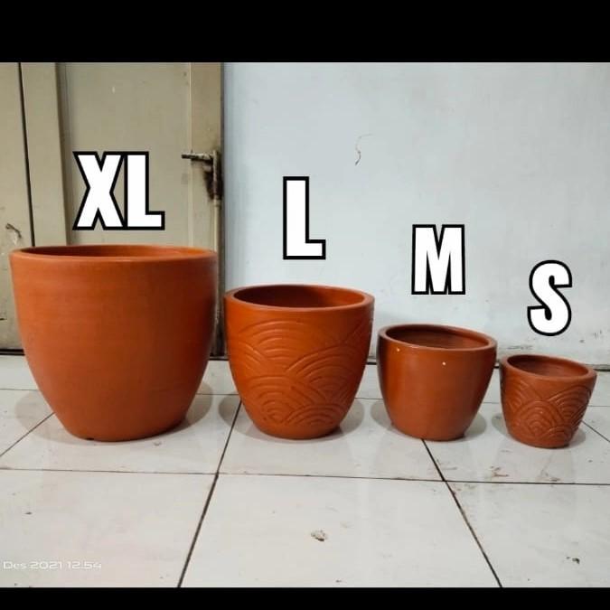 SALE  pot gerabah guci jumbo, pot tanah liat besar, khusus instan ORIGINAL