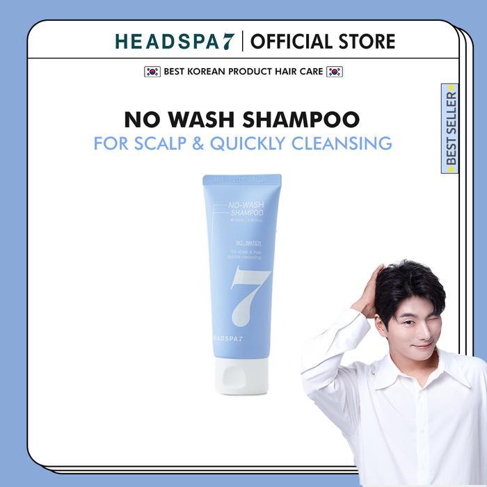 Headspa7 No Wash Shampoo 100ml l Gel Type Dry Shampoo l Menghilangkan Minyak l Membersihkan l Sampo