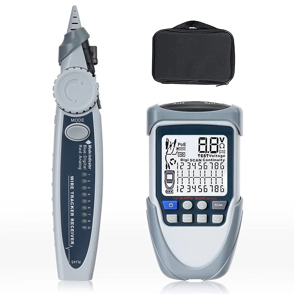 Terbaik TOOLTOP Network Cable Tester LAN Line Finder PoE Test Digitalized Cable Tracing Breakpoint E