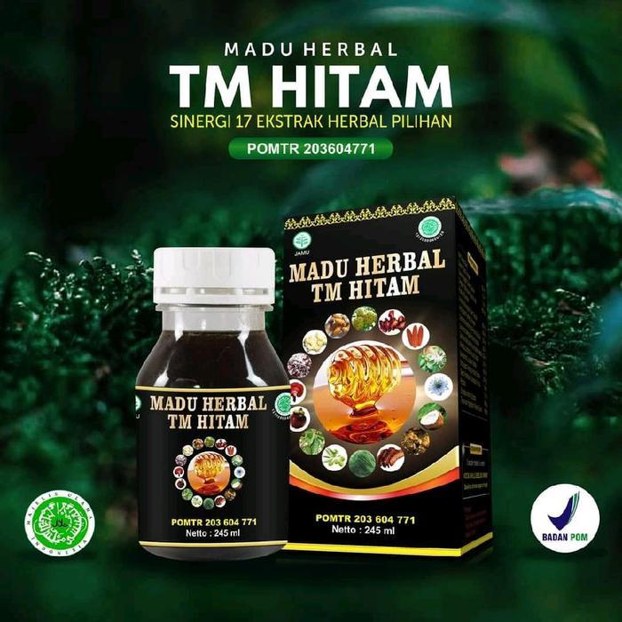 Tasnim Madu Herbal TM Hitam Pahit Sinergi 17 in 1 350g Membantu Mengatasai Diabetes Kolesterol dan