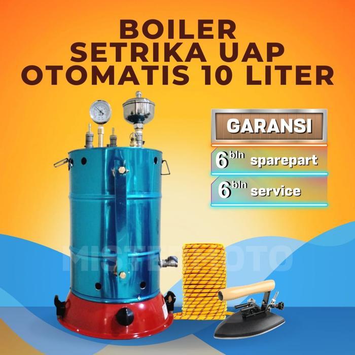 Setrika Uap Laundry Konveksi OTOMATIS API MISTERMOTO 10 liter 1 Setrika