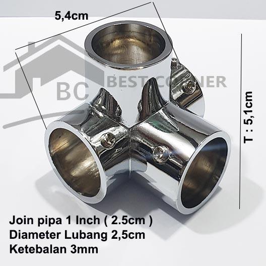 Terbaru Join Pipa / Sambungan Pipa 4 Cabang 1 Inch