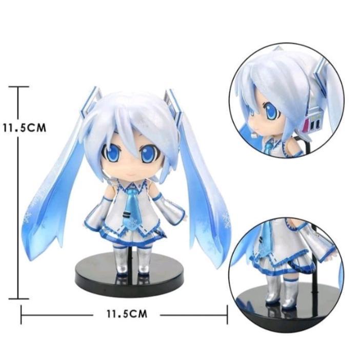 HOT SALE FIGURE QPOSKET HATSUNE MIKU SNOW SAKURA NENDOROID SET ISI 3PCS TERMURAH