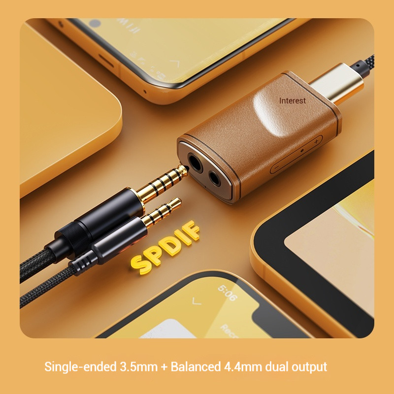 FiiO SnowSky Melody Portable Wooden Mini Audio Amplifier Lightweight Lossless DSD Decoding Music