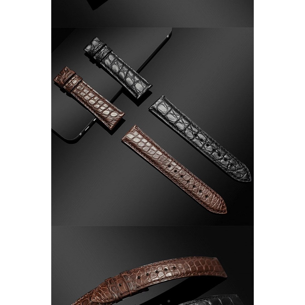 First layer Double Sided Crocodile Skin Watch Strap For Vacheron VC Constantin Bracelet Men's