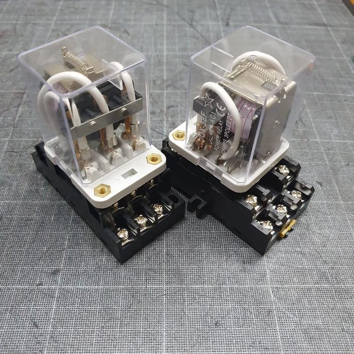 Power Relay Tpdt 3X Spdt 40A 220V Ac Jqx-38F 3Z Terbaru
