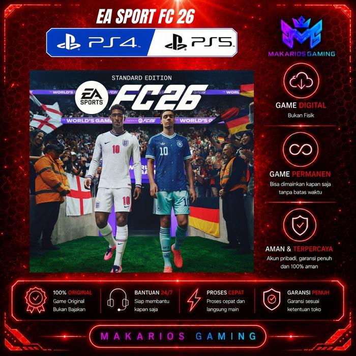 Ea Sports Fc 26 Standart Edition, For Playstation 4 And 5, Ps 5 & 4 Digital & Disc Terbaru