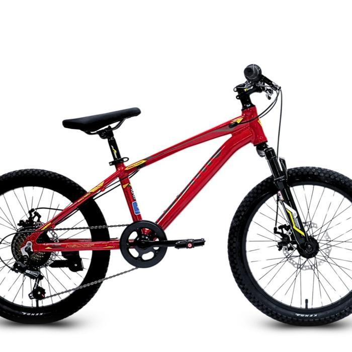 sepeda gunung mtb 20 inch thrill tabibitho mischief sport sepeda gunung mtb 20 inch - red