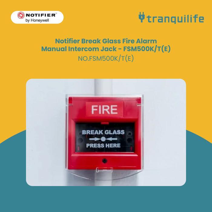 Notifier Alarm Kebakaran Manual Break Glass Fire Intercom Jack - FSM500K