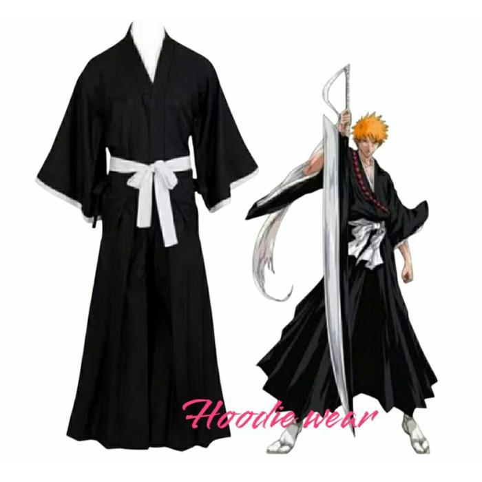[READY] COSTUM KIMONO HAKAMA BLEACH ICHIGO COSTUM JEPANG