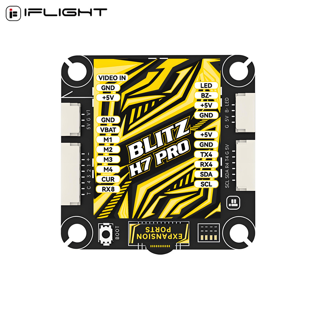 Best iFlight BLITZ H7 Pro 4-12S 35x35mm Flight Controller 5V/3A,12V/2.5A Output BlitzH743Pro Ardupil