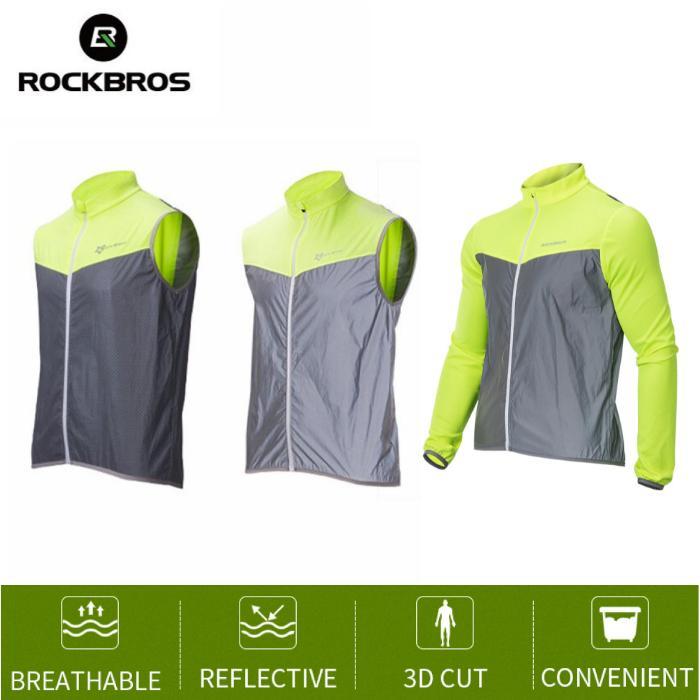 Rompi Sepeda Rockbros Vest Sepeda Vest Lari Reflective Breathable