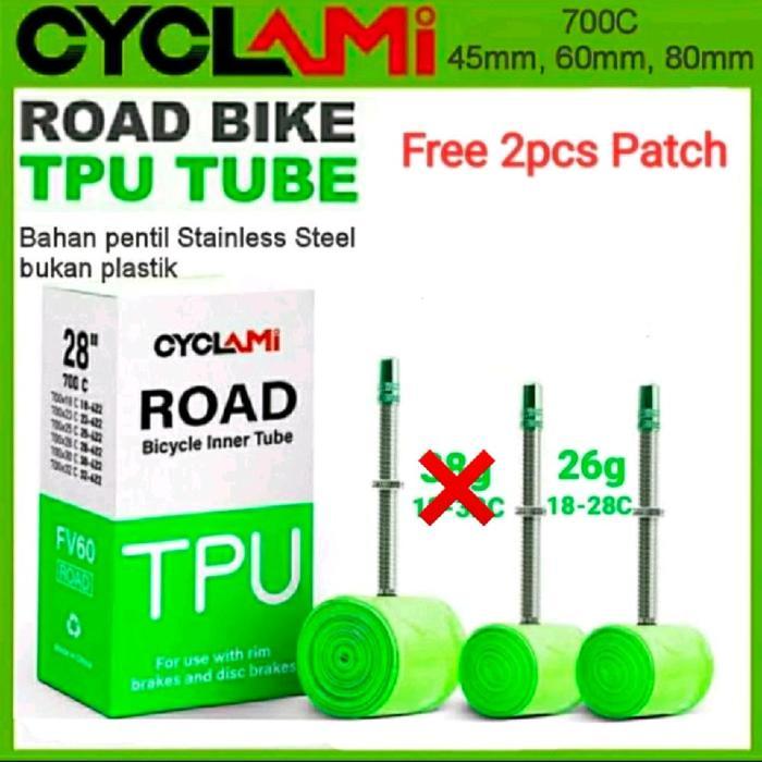 Ban Dalam Cyclami for Roadbike super ringan 700c