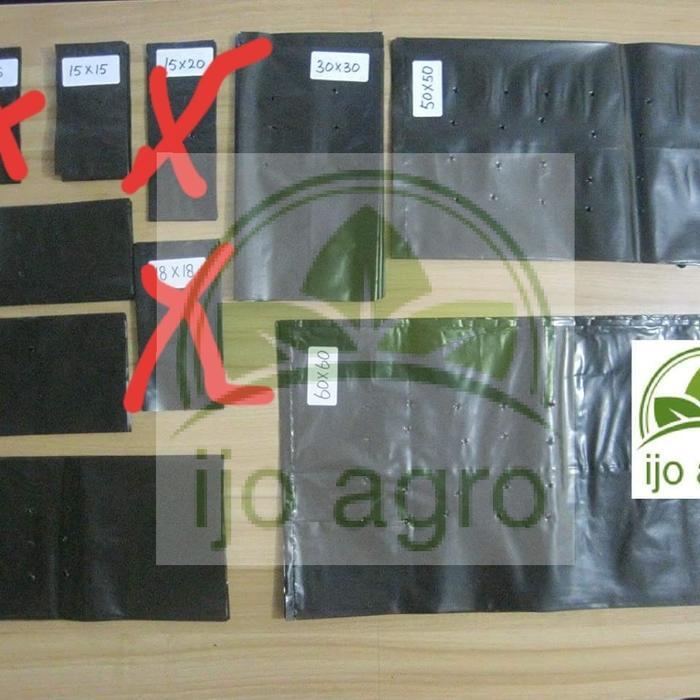 polybag tanaman bermacam ukuran , kiloan