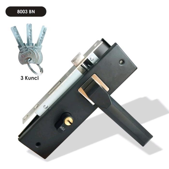 Handle Set Pintu Tanggung / Medium 20Cm Handle Pintu Kotak Hsj 8003 Bn / Handle Pintu Minimalis /