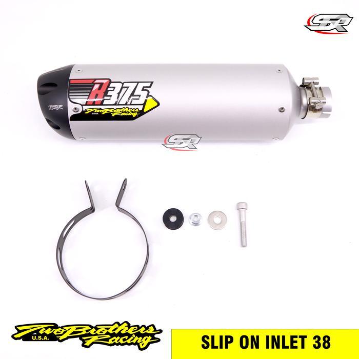Premium KNALPOT TBR TWO BROTHERS R375 UNIVERSAL INLET 38