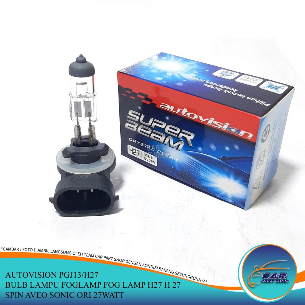 BULB LAMPU BOHLAM FOGLAMP FOG LAMP LAMPU KABUT H27 H 27 SPIN AVEO SONIC ORI 27WATT