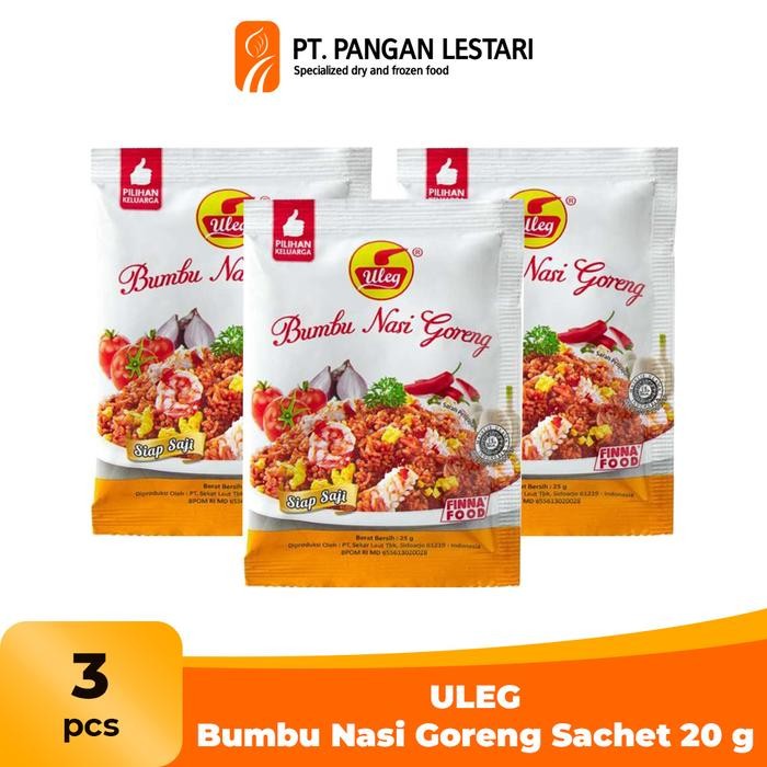 

Stok Baru ULEG Bumbu Nasi Goreng Sachet 20 gr - Multipack 3 pcs