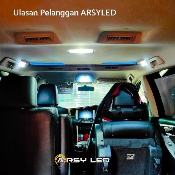 ARSY LED LAMPU PLAFON KABIN LED MOBIL INNOVA REBORN PAKET ISI 8 SUPER BRIGHT