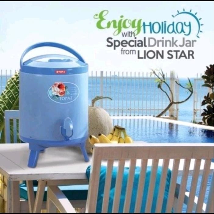 Termos Tempat Air Minum Lion Star 8 & 12 Liter Panas & Dingin/Drink Jar Sahara Lion Star 8 & 12