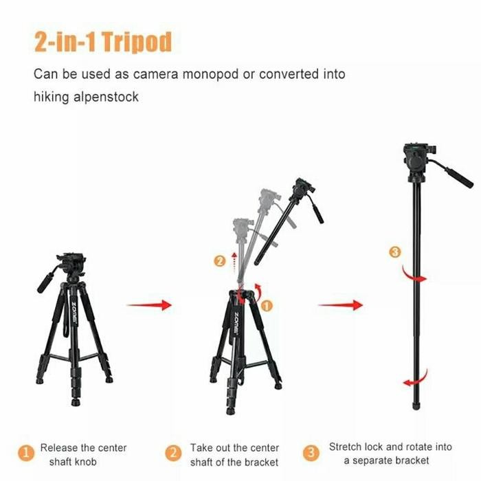 Bisa Termin Tripod Zomei Q310 Monopod