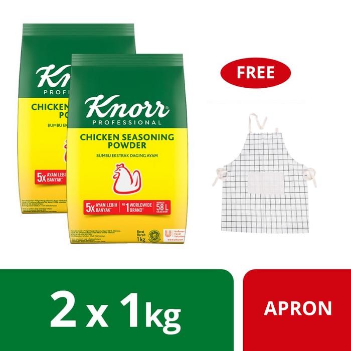 

Pilihan- Knorr Chicken Powder Refill 1Kg Twinpack Free Apron