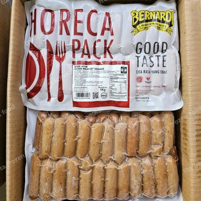 

Pilihan- Bernardi Bhp Chicken Breakfast Sausages Sosis Ayam Cocktail 1 Kg