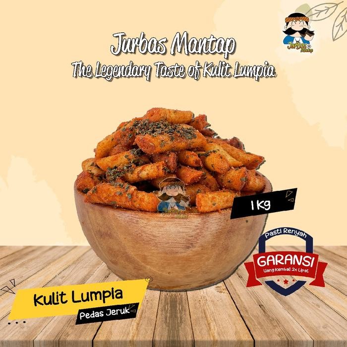 Pilihan- Kulpi 1 Kg (Kulit Lumpia Goreng) Goreng Food Crispy Snacks Pedas Kering