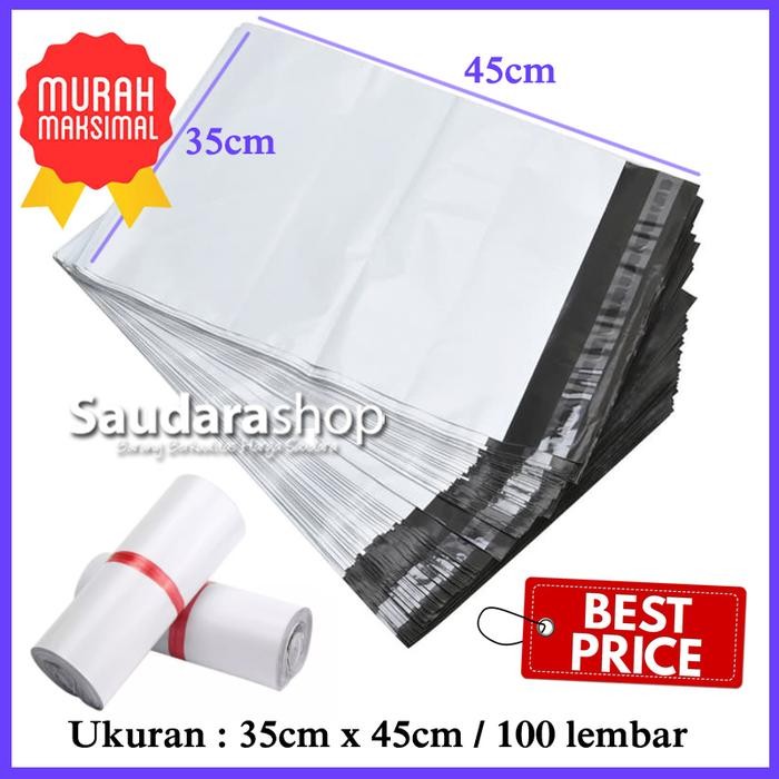 

Pilihan- Polymailer Packing (35Cm X 45Cm) 100 Lembar / Polymailer 35X45 Putih