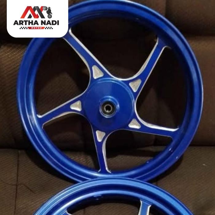 Velg Rossi Sprint Cnc Palang 5 Vario Beat Scoopy Biru Chrome