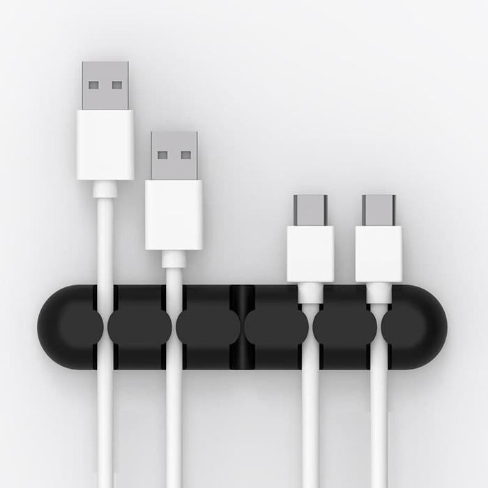 

Orico CBS5 Desktop Cable Manager - Silicone Cord Holder Clip Biru Desk