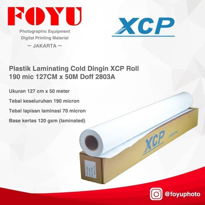 

Plastik Laminating Dingin XCP Roll 190 mic 127CM x 50M Doff 2803A
