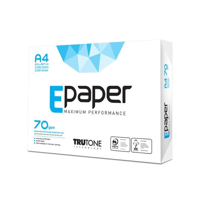 

E Paper Kertas Print / Fotocopy HVS 70 GSM A4 per RIM - ERA PC 70 A4G