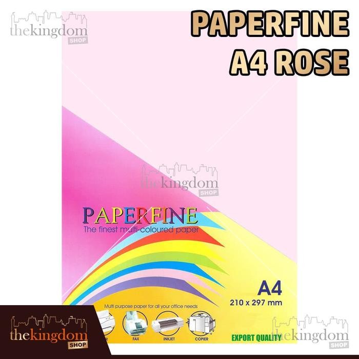 

Paperfine Kertas HVS Warna A4 Rose Isi 100 Lembar Kode Warna 140