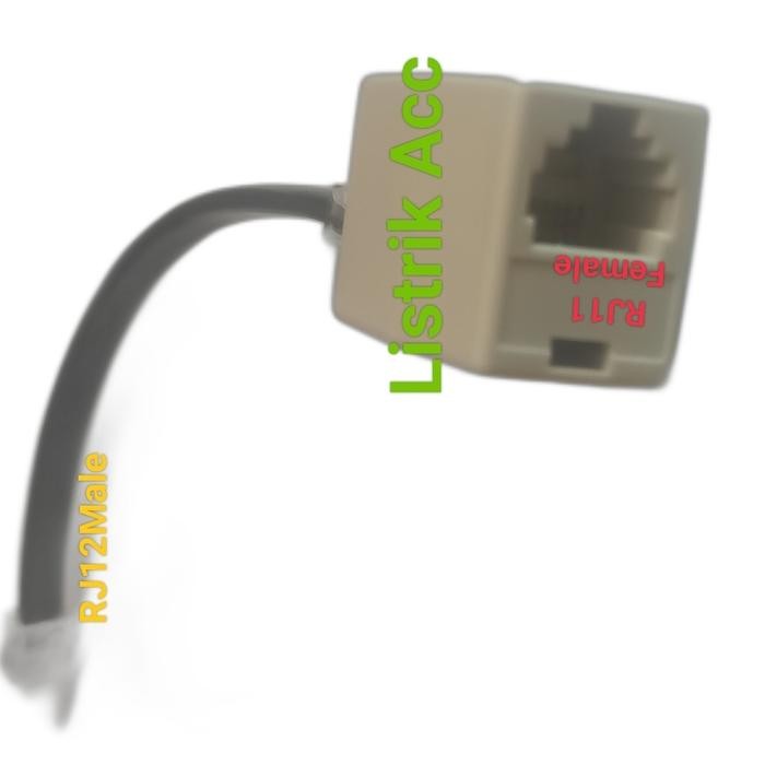 

KABEL MESIN KASIR CASH DRAWER / KABEL SAMBUNGAN RJ11 FEMALE TO RJ12 MALE
