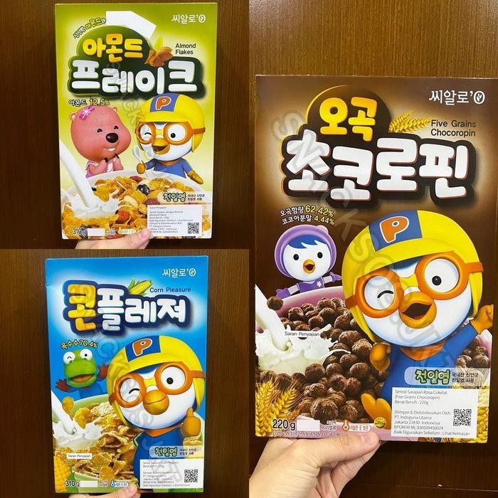 

Pilihan- Pororo Almond Flakes / Pororo Corn Pleasure / Pororo Five Grains Chocoropin Coklat