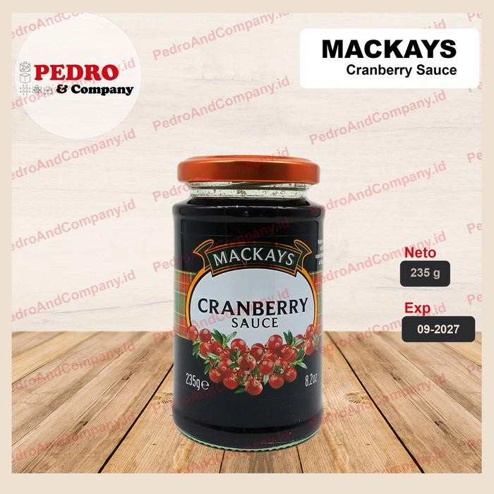 

Pilihan- Mackays - Cranberry Sauce/ Selai Roti (235 Gr)
