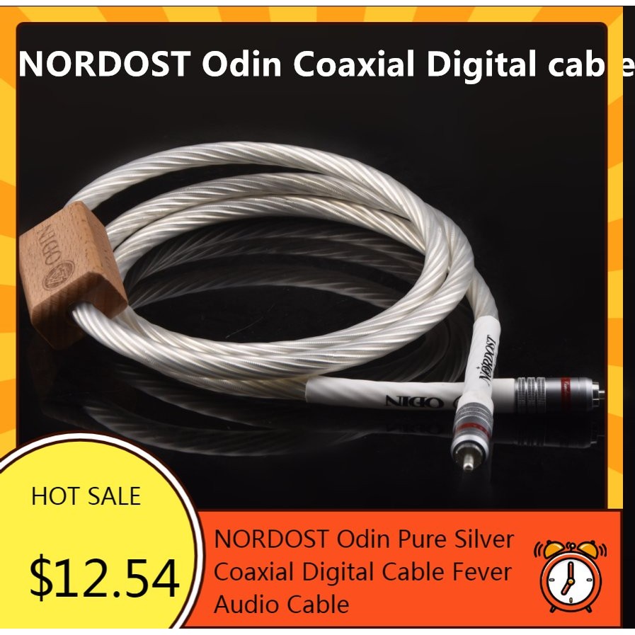 New NORDOST Odin Pure Silver Coaxial Digital Cable Fever Audio Audio Cable AES/EBU Signal Cable
