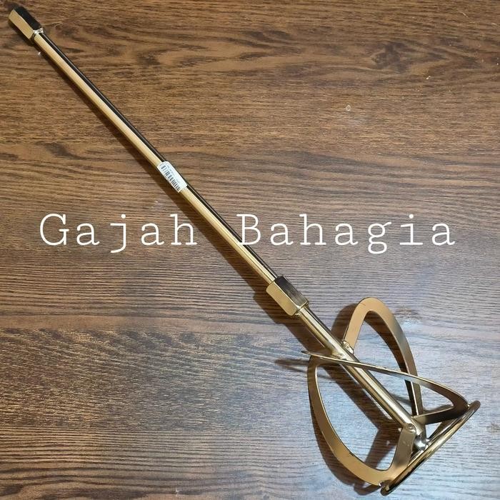 Stik Pengaduk Cat Semen Mixer Adonan Stainless Gagang Bor Mixer Hl