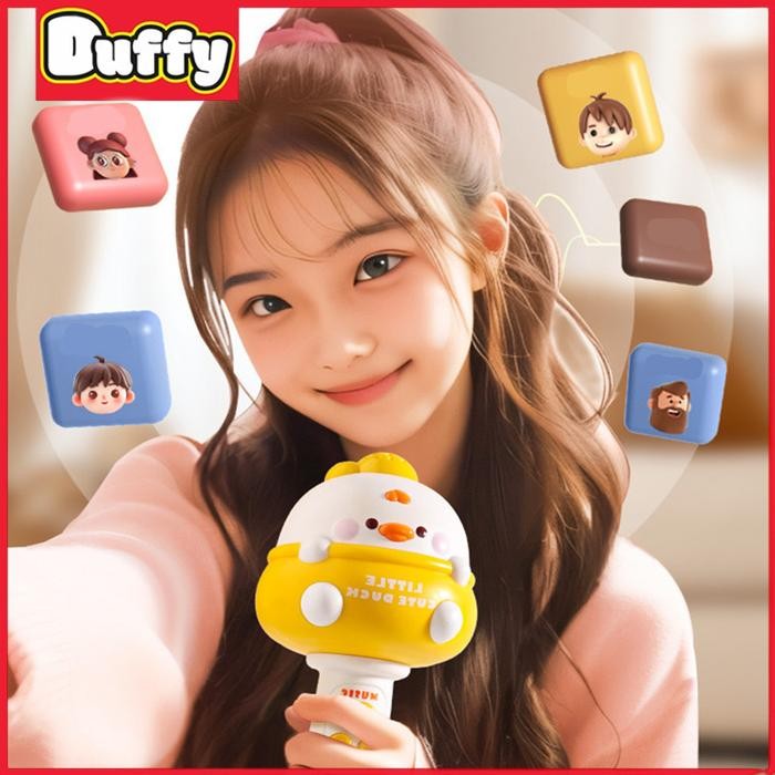 Mikrofon Nyanyi Anak / Mikrofon Bluetooth Wireless dengan Speaker Mainan Karaoke Anak Perempuan Bayi