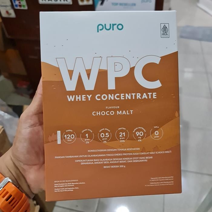 PURO WPRO Whey Protein Concentrate susu protein whey isolate bpom