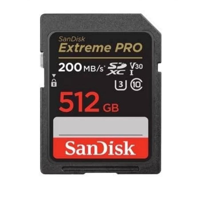 Terbaik Sandisk Sd Card Extreme Pro 512Gb 200Mb/S - Original 100% Ori