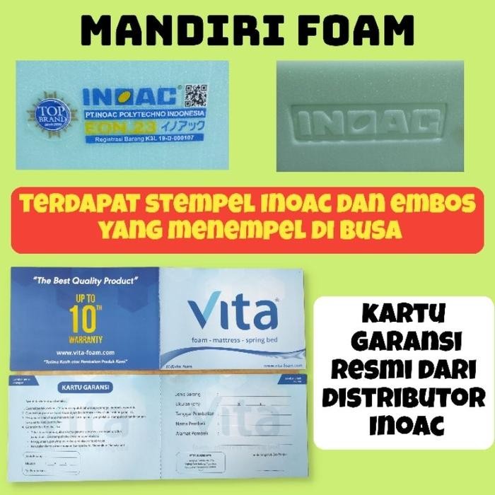 Kasur Busa Inoac Tebal 5,10,15,20,25,30cm Garansi 10 Tahun Inoac Asli