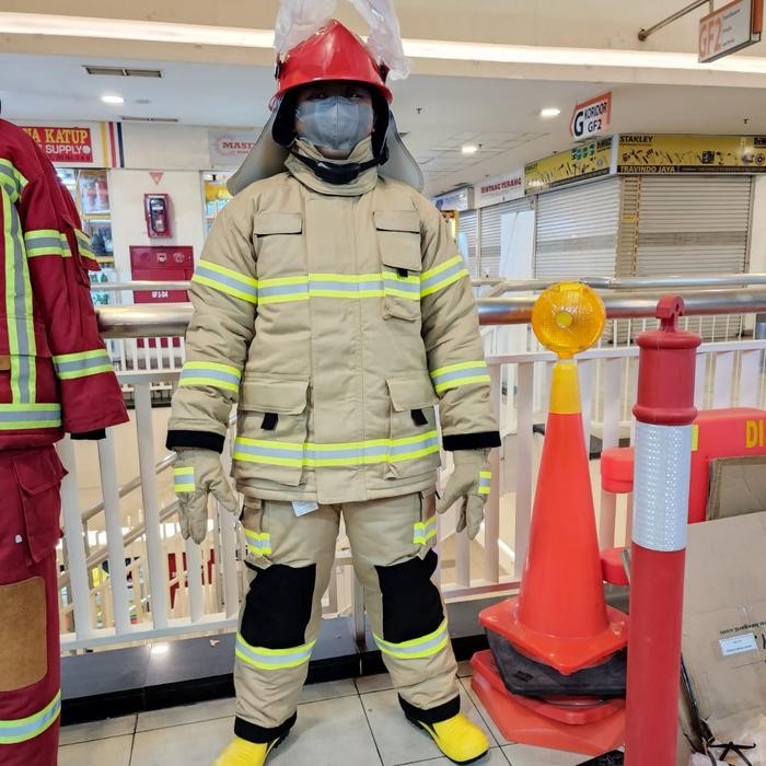 Setelan Lengkap Nomex IIIA / Baju Pemadam Kebakaran Nomex - Fullset