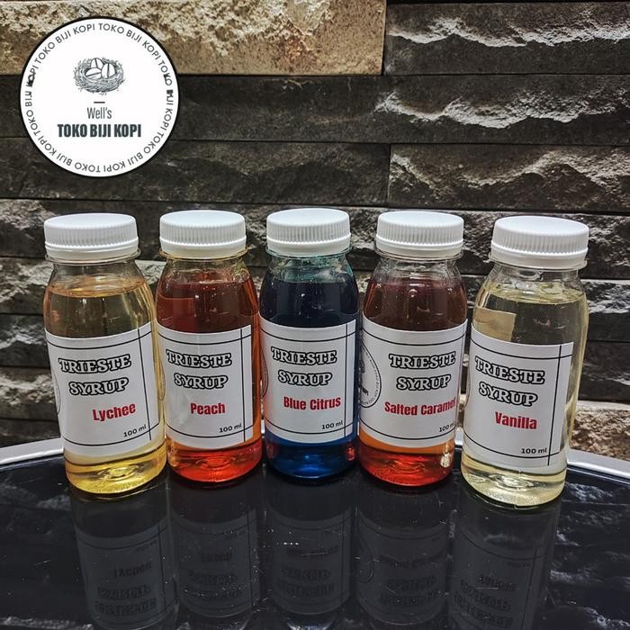 

New TRIESTE SYRUP REPACK 100ML FLAVOURED SYRUP / SAMPLE TRIESTE SIRUP